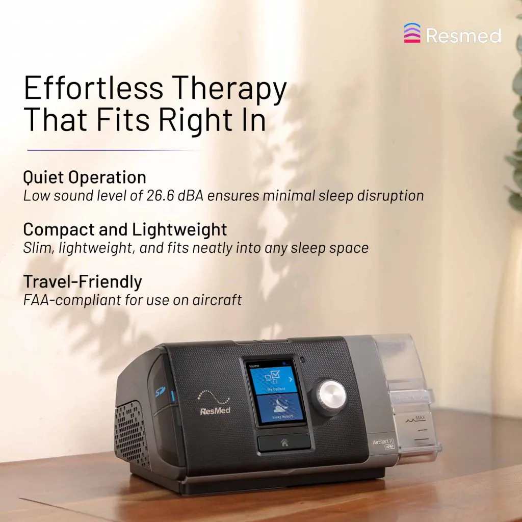 Resmed-RespBuy-Airstart10-CPAP-benefits Resmed Airstart10 CPAP with Humidifier - Authorized Distributor