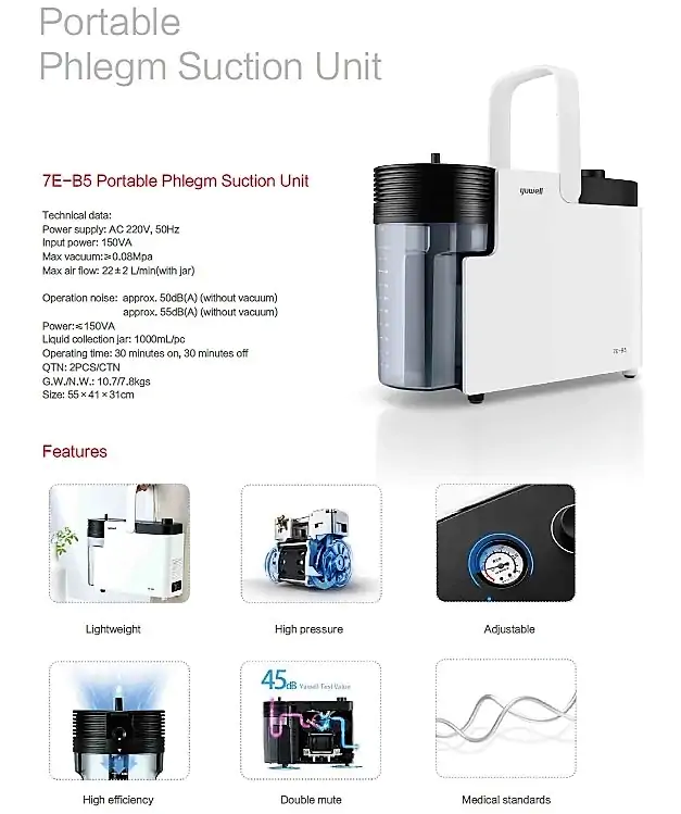 Yuwell-Suction-7E-B5 Yuwell Suction Unit 7E-B5