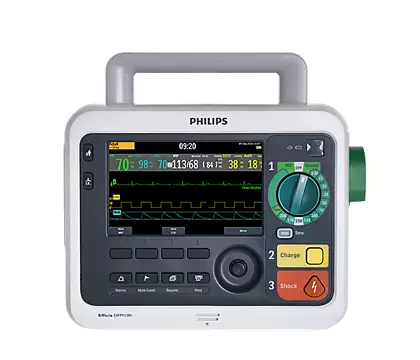 RespBuy-Phillips-DFM-100-Defab Efficia DFM100 defibrillator / monitor