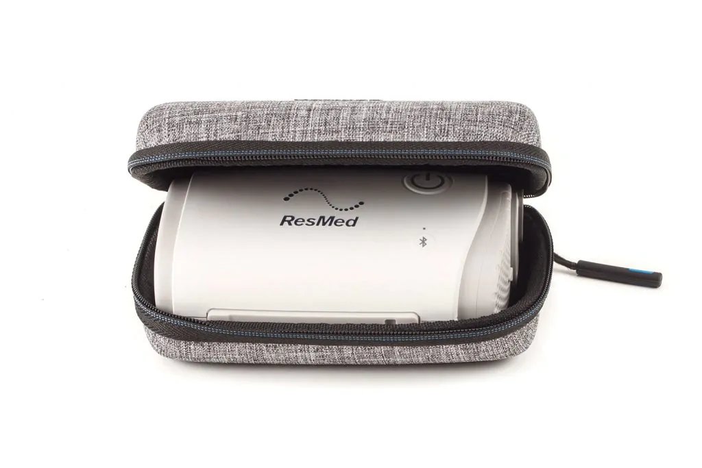 RespBuy-Resmed-AirMini-Travel-Hard-Case-Pack1 ResMed AirMini Travel Case - Lightweight, Impact-Resistant Hard EVA Carry Case