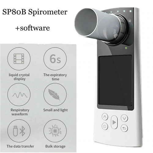 Respbuy Contec SP80B Spirometer 4 CONTEC SP80B Color Display Spirometer with Software and USB