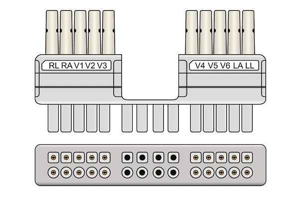 RespBuy-Mortara-Burdick-Compatible-ECG-ECG-Replacement-Cable-Connector Mortara or Burdick Compatible EKG Replacement Lead Wire