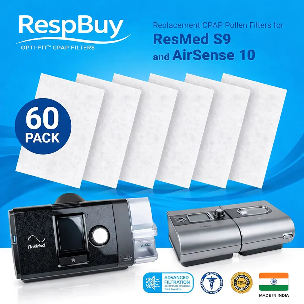 RespBuy CPAP filter pack advertisement Pollen Filters CPAP ResMed S9/S10 - 60 Per Pack