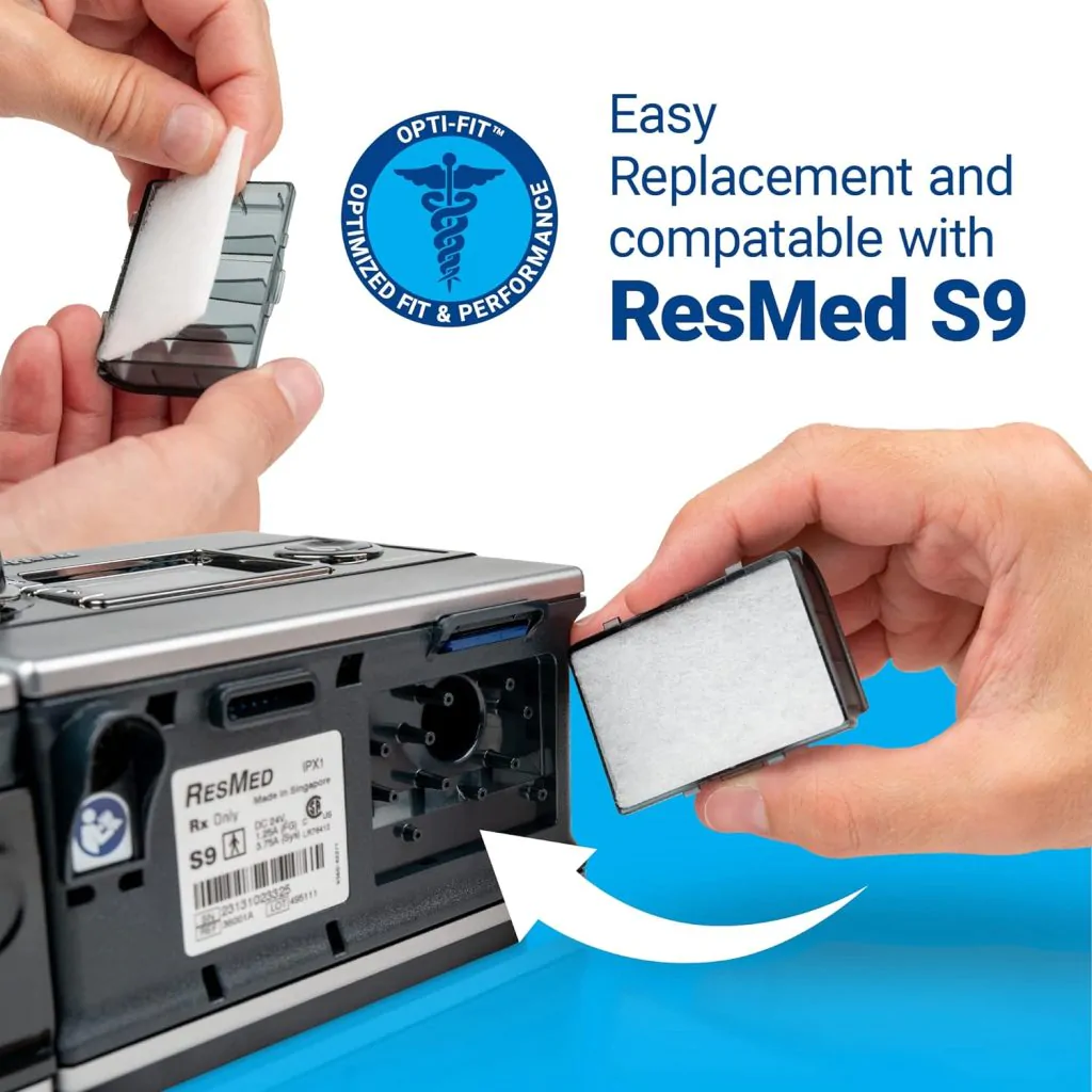 RespBuy-Nuwave-Resmed-S9-S10-Replacement-Pollen-Filters-Made-in-USA-S9 Pollen Filters CPAP ResMed S9/S10 - 60 Per Pack