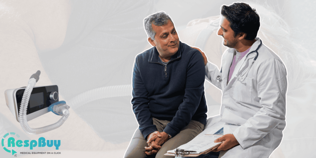 patient consulting with doctor for cpap
