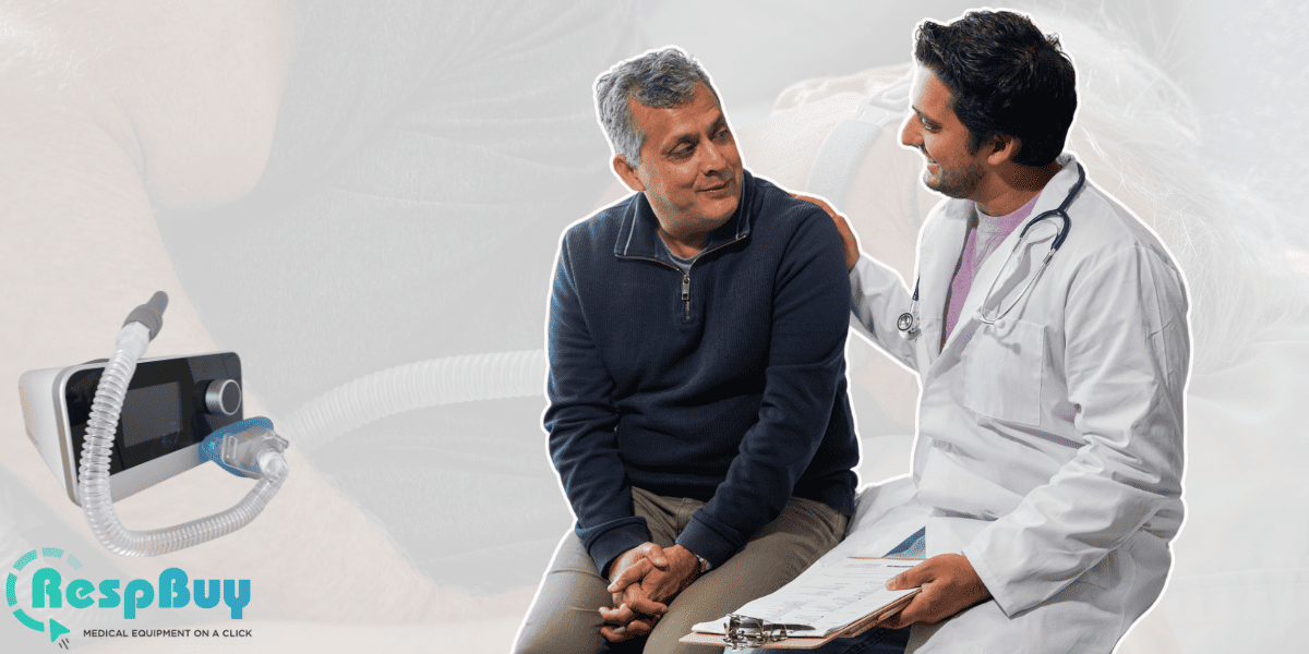 patient consulting with doctor for cpap