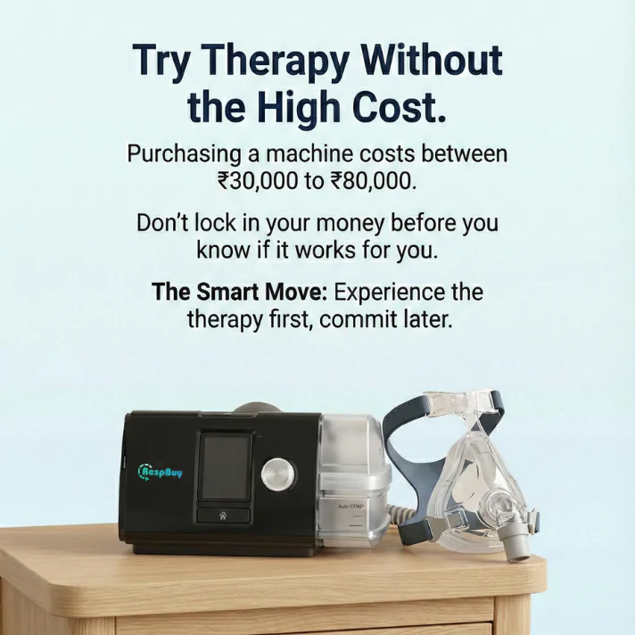 try theraphy without high cost cpap machines CPAP Machine on Rent in Delhi/NCR - Weekly & Monthly Plans